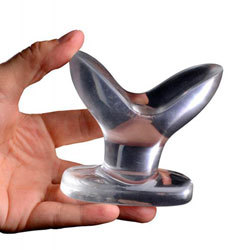 Master Series Anchored Clear Anal Plug Master Series Anchored Clear Anal Plug