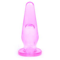 Mini Butt Plug With Finger Hole Pink