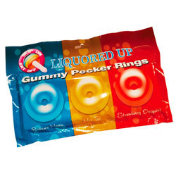 Liquored Up Gummy Pecker Cock Rings Liquored Up Gummy Pecker Cock Rings