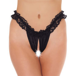 Frilly Black Open Brief Frilly Black Open Brief