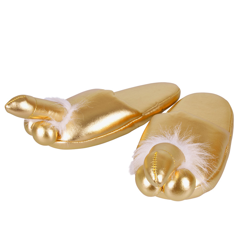 Golden Penis Slippers Golden Penis Slippers