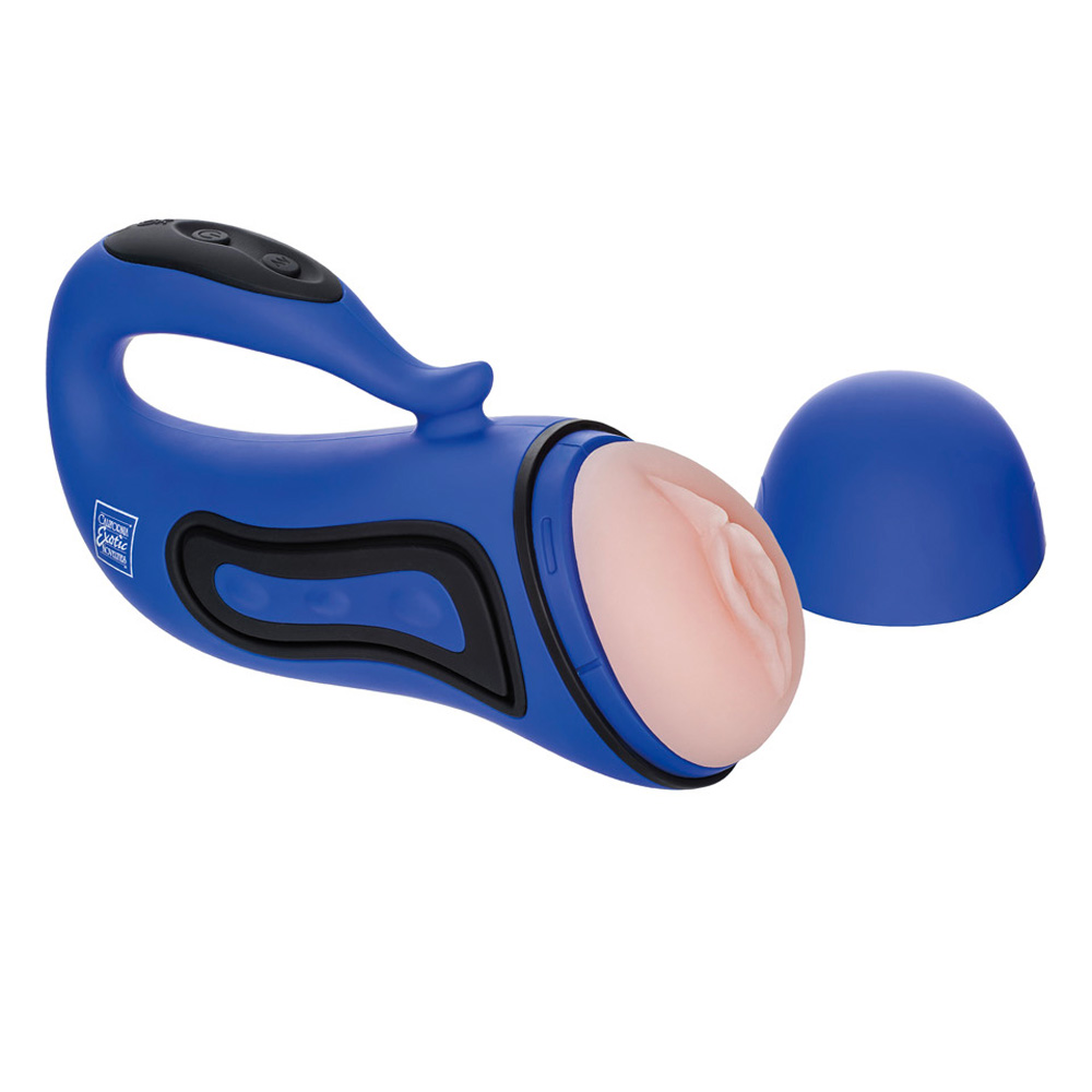Apollo Alpha Stroker 2 Rechargeable Blue Masturbator Apollo Alpha Stroker 2 Rechargeable Blue Masturbator