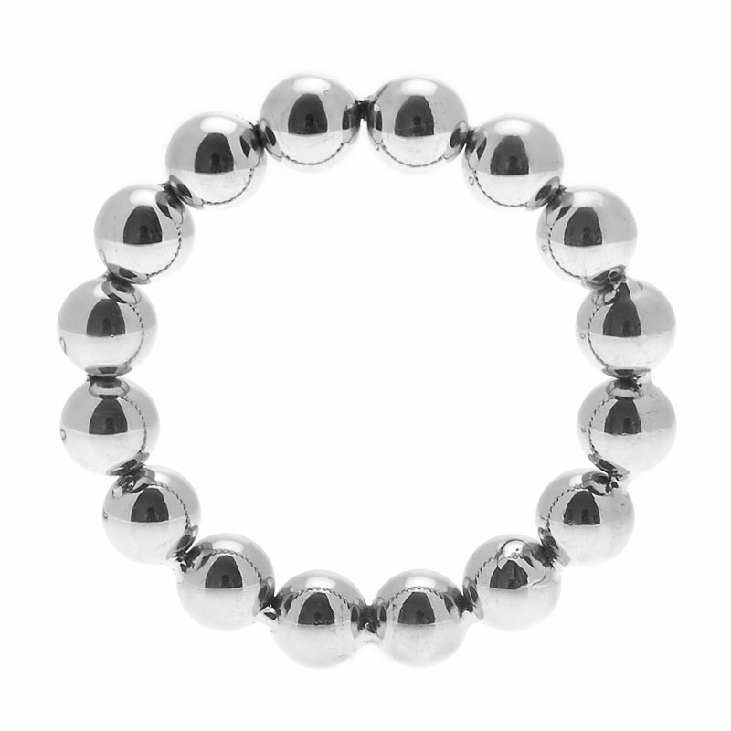 Master Series Meridian Stainless Steel Beaded Cock Ring ML Master Series Meridian Stainless Steel Beaded Cock Ring ML