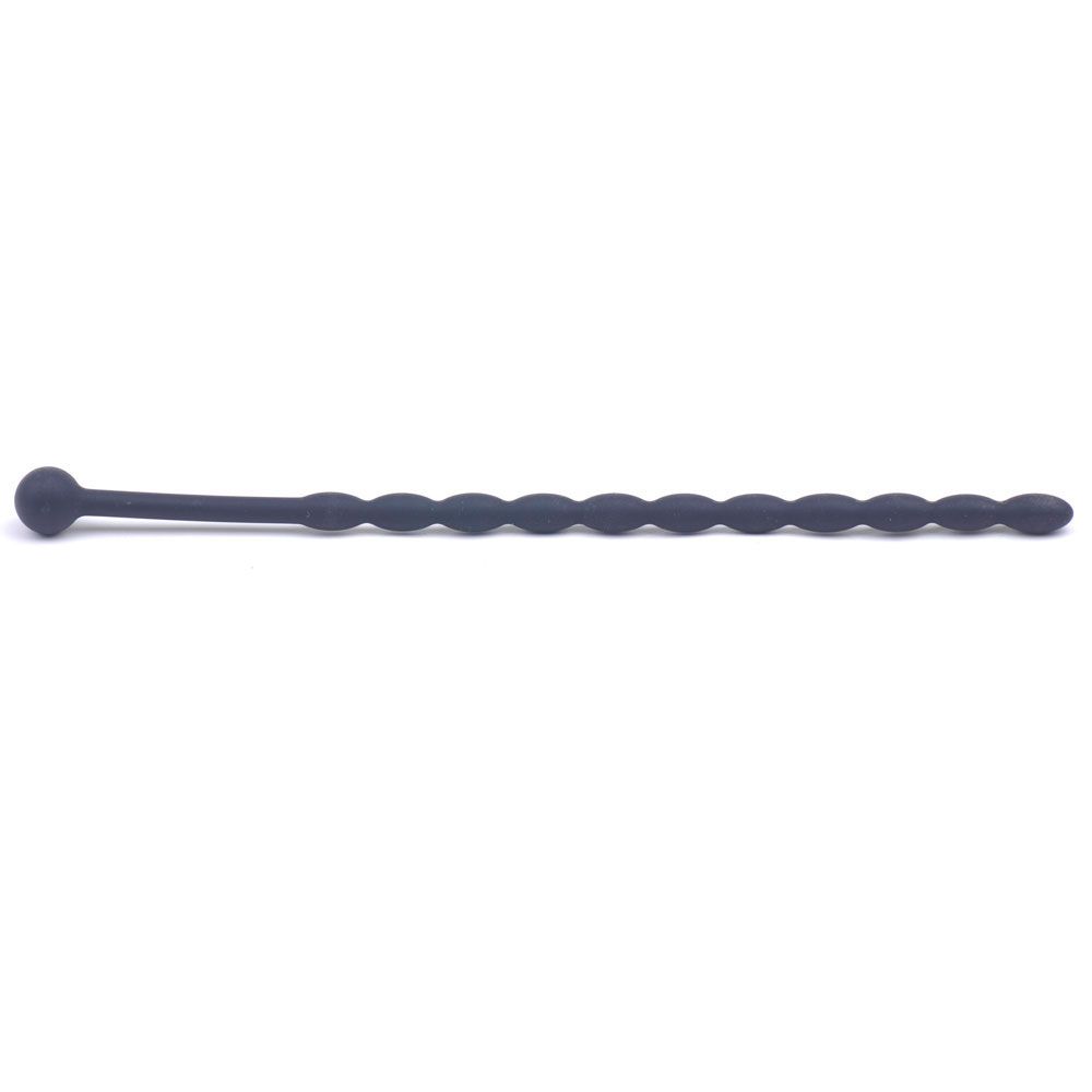 6 Inch Black Silicone Beaded Penis Sound Plug 6 Inch Black Silicone Beaded Penis Sound Plug