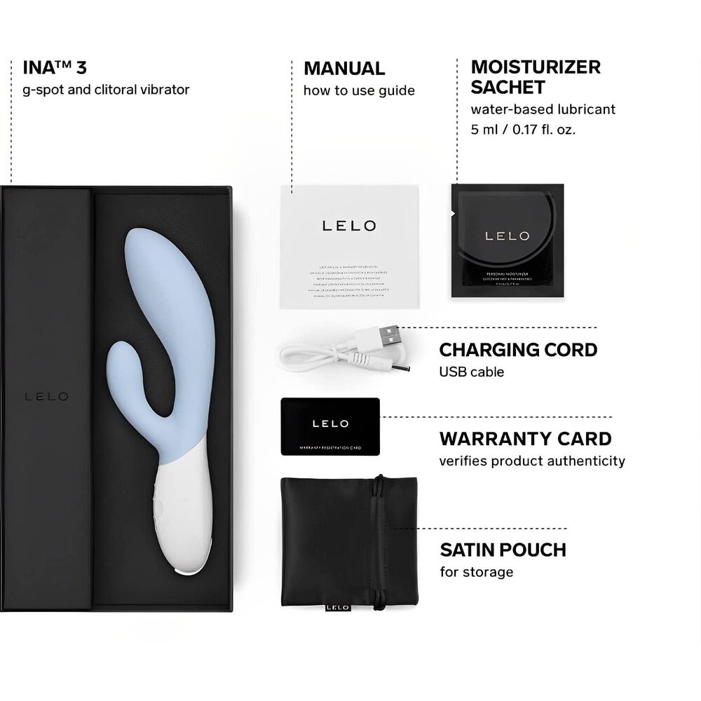 Lelo Ina 3 Dual Action Massager Seafoam Lelo Ina 3 Dual Action Massager Seafoam