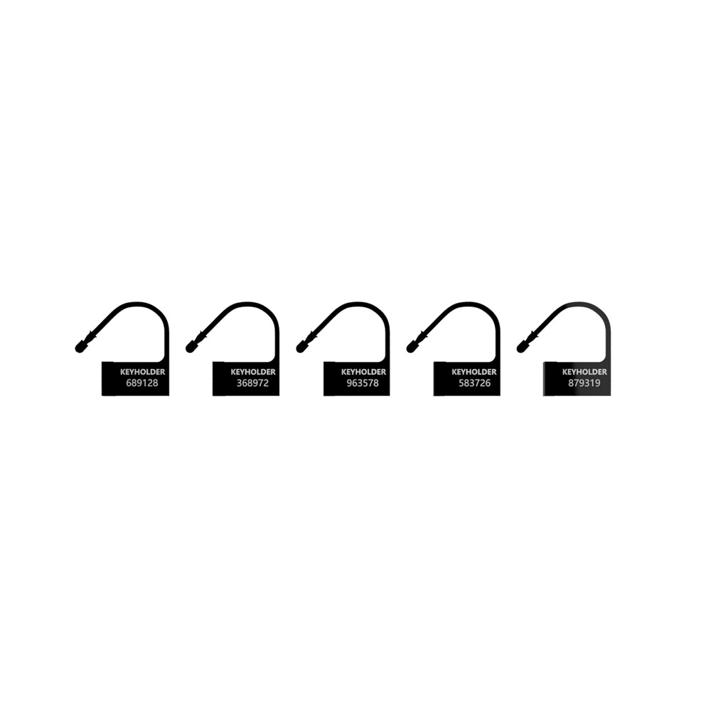 Man Cage Black Spare Locks x5 Man Cage Black Spare Locks x5