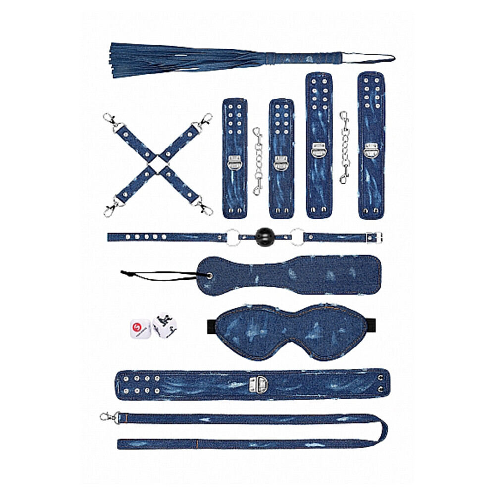 Ouch Tough Denim Style Bondage Kit Ouch Tough Denim Style Bondage Kit