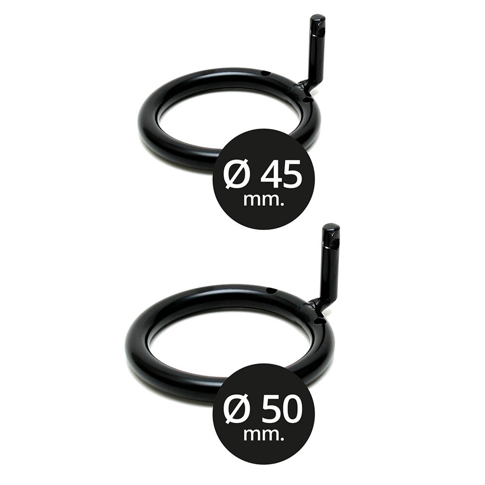 Black Metal Male Chastity Device With Padlock Black Metal Male Chastity Device With Padlock