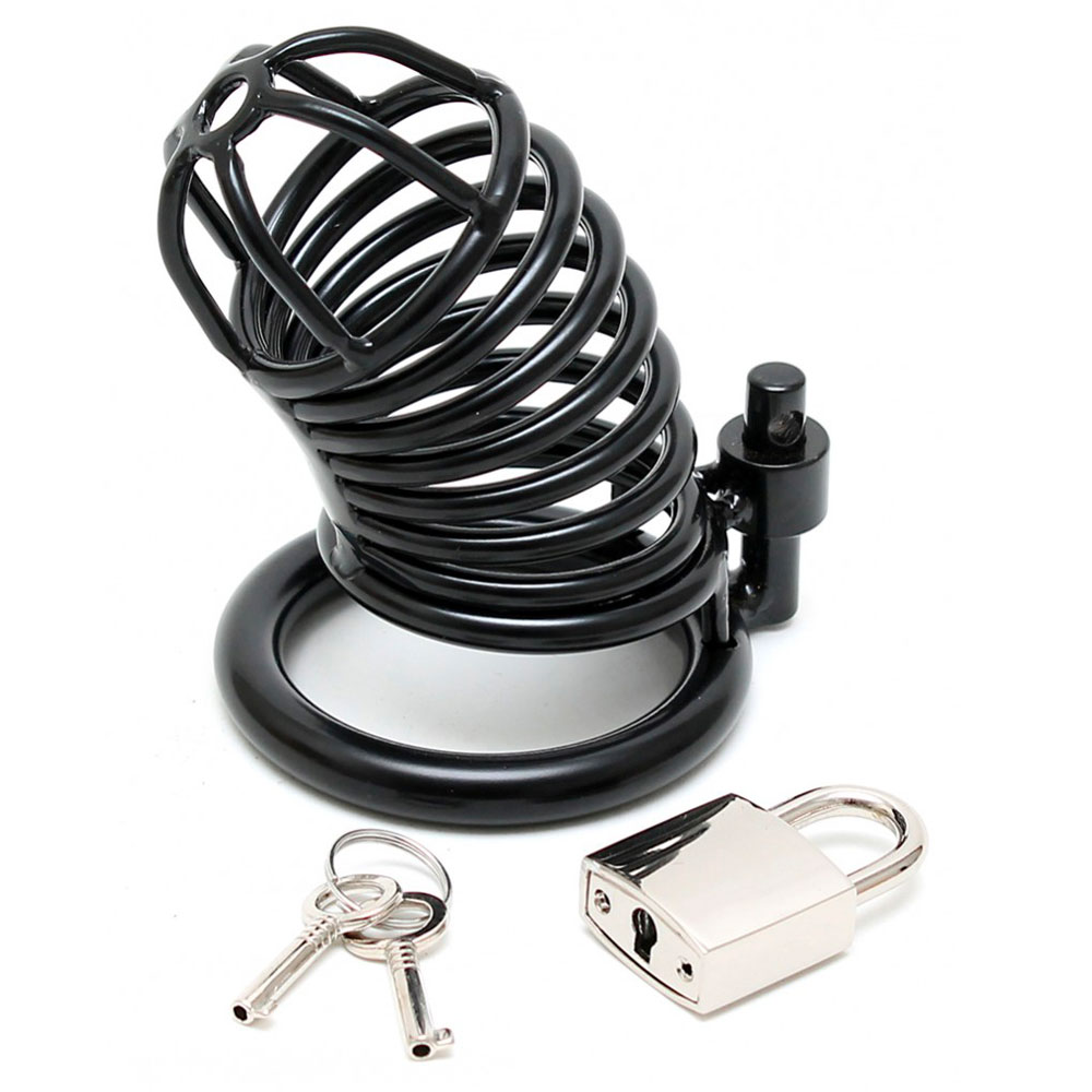 Metal Male Chastity Device With Padlock Metal Male Chastity Device With Padlock