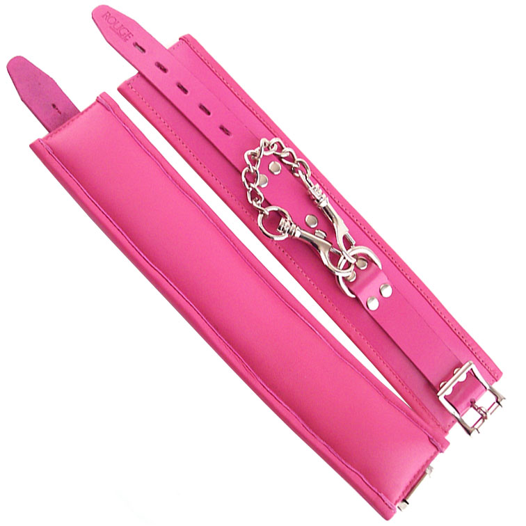 Rouge Garments Wrist Cuffs Padded Pink Rouge Garments Wrist Cuffs Padded Pink