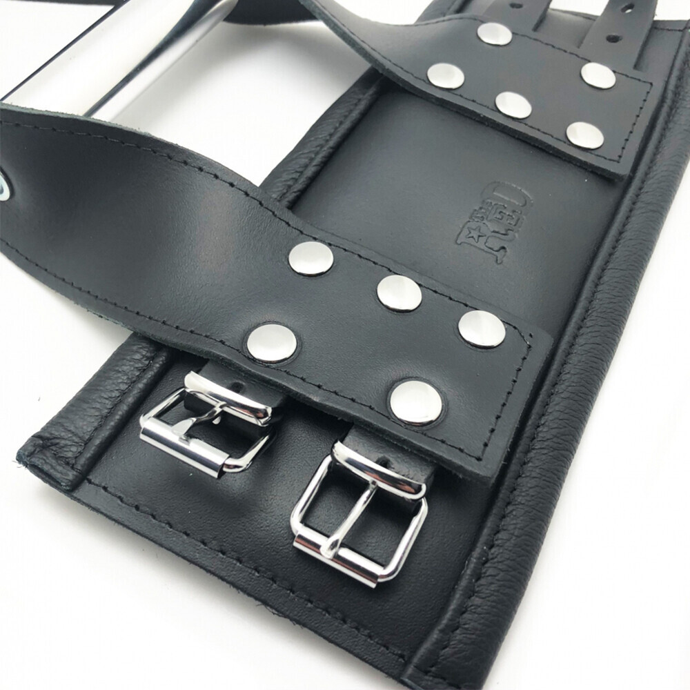 The Red Deluxe Leather Suspension Handcuffs The Red Deluxe Leather Suspension Handcuffs