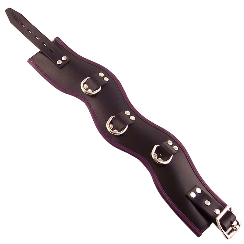 Rouge Garments Black And Purple Padded Posture Collar Rouge Garments Black And Purple Padded Posture Collar