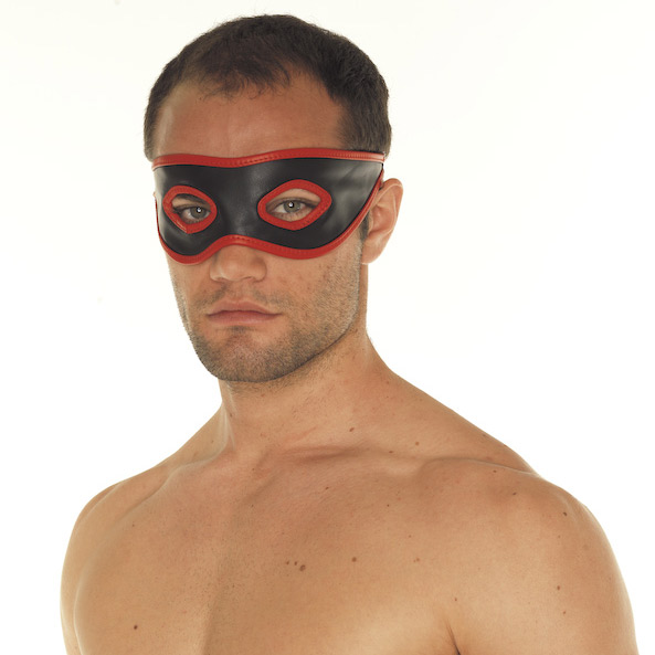 Red And Black Leather Mask Red And Black Leather Mask