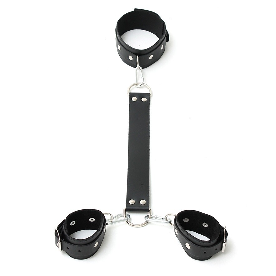 Leather Neck And Wrist Cuffs Leather Neck And Wrist Cuffs