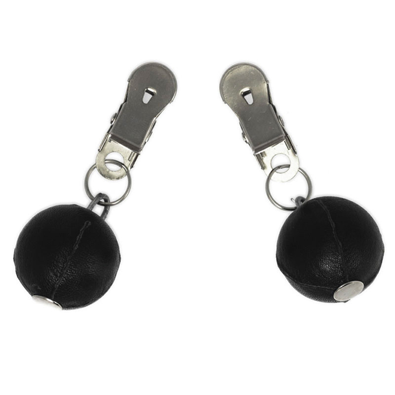 Nipple Clamps With Round Black Weights Nipple Clamps With Round Black Weights