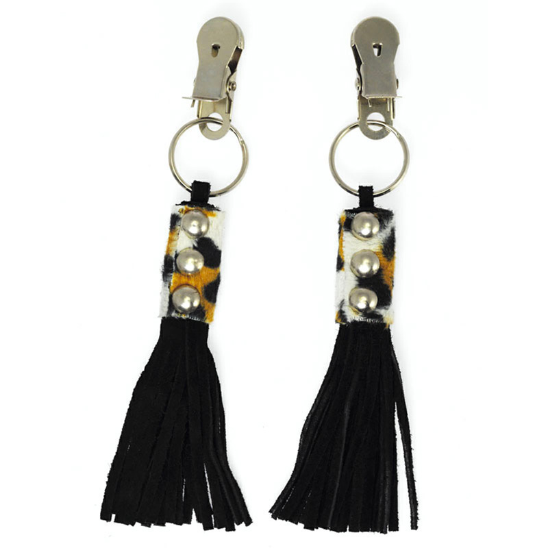 Nipple Clamps With Animal Print Nipple Clamps With Animal Print